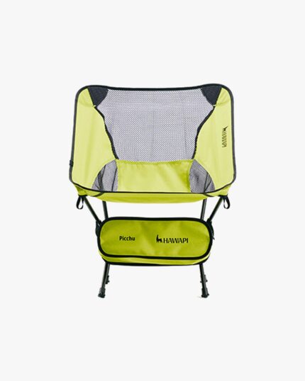 Cadeira Moon Chair Alumínio Picchu Ultraleve Verde Limão e Preto Hawapi