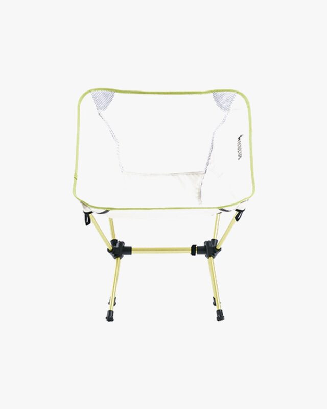 Cadeira Moon Chair Alumínio Picchu Ultraleve Marfim e Verde Limão Hawapi