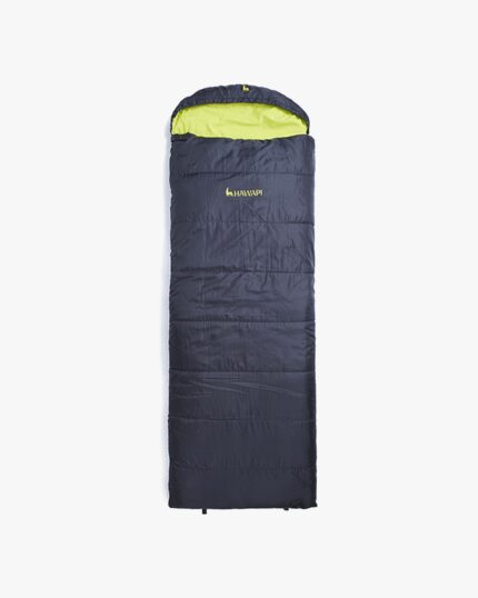 Saco de Dormir Allpa Preto e Verde Limão Hawapi