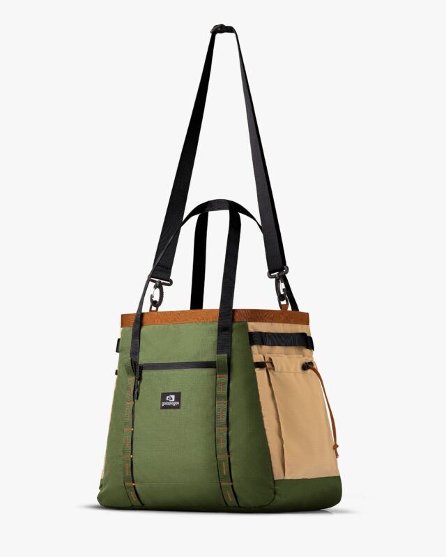 BOLSA TOTE GALAPAGOS ALL IN 2.0 VERDE E CAQUI