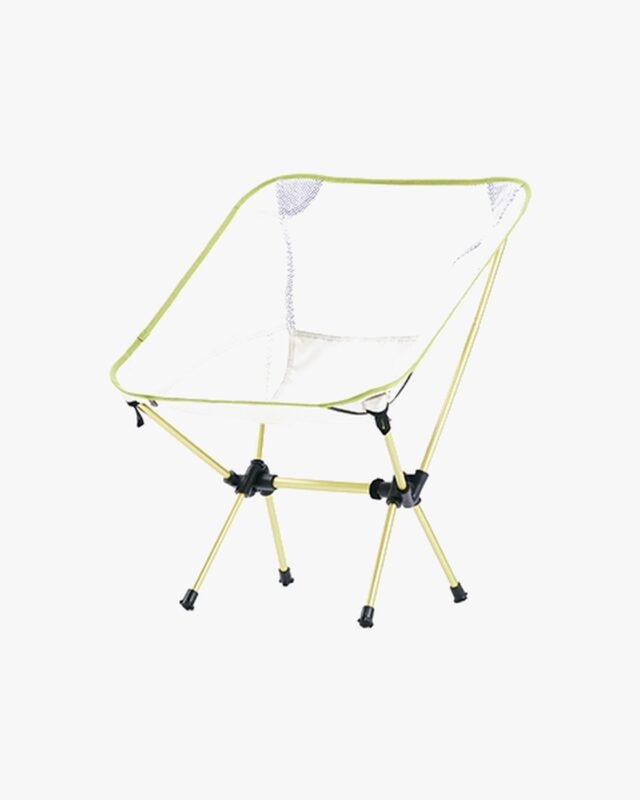 Cadeira Moon Chair Alumínio Picchu Ultraleve Marfim e Verde Limão Hawapi