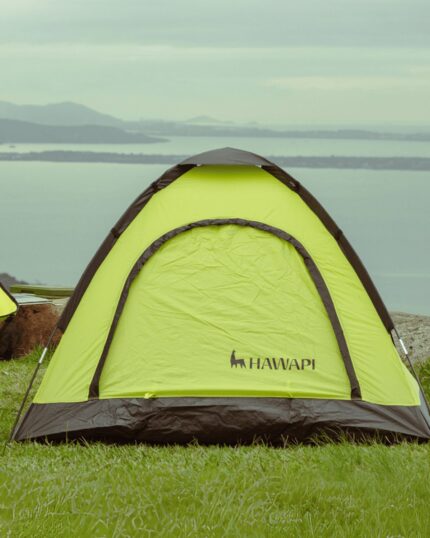 Barraca Igloo Yunka 2 Lugares Verde Limão e Preto Hawapi