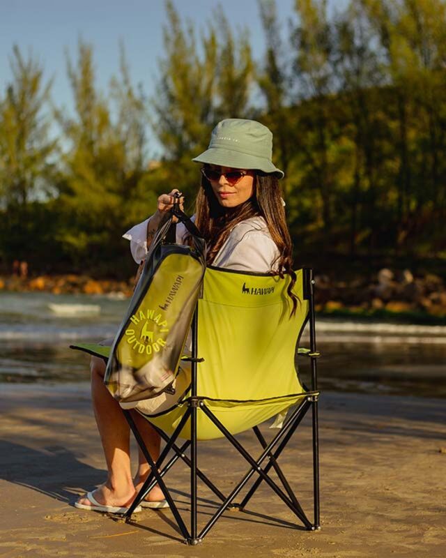 Cadeira Camping Kaypi Verde limão Hawapi