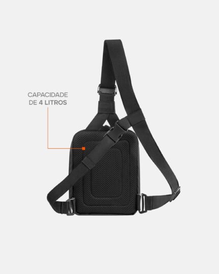 BOLSA DE OMBRO INVICTUS GRAYMAN SIDE PRETO