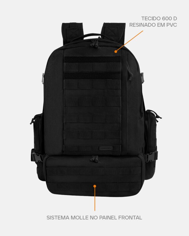 Mochila Tática Defender - Preta 55L