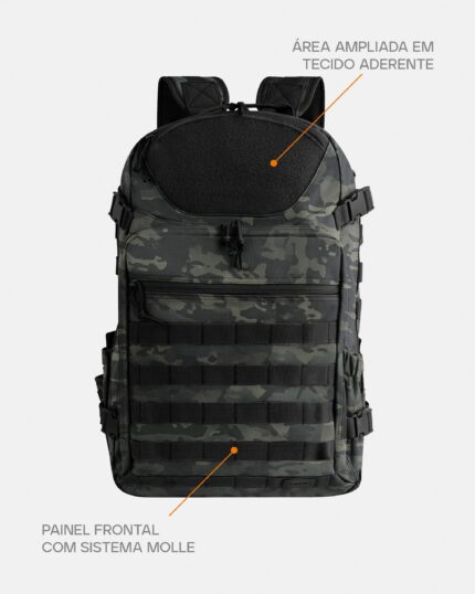 MOCHILA INVICTUS MISSION 2.0 - WARSKIN BLACK