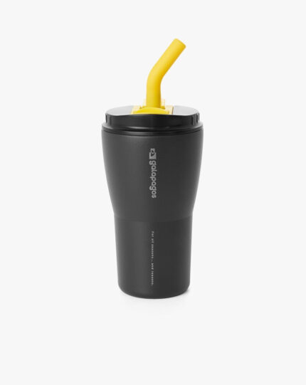 COPO TUMBLER GALAPAGOS HURRICANE PRETO E AMARELO 413ML