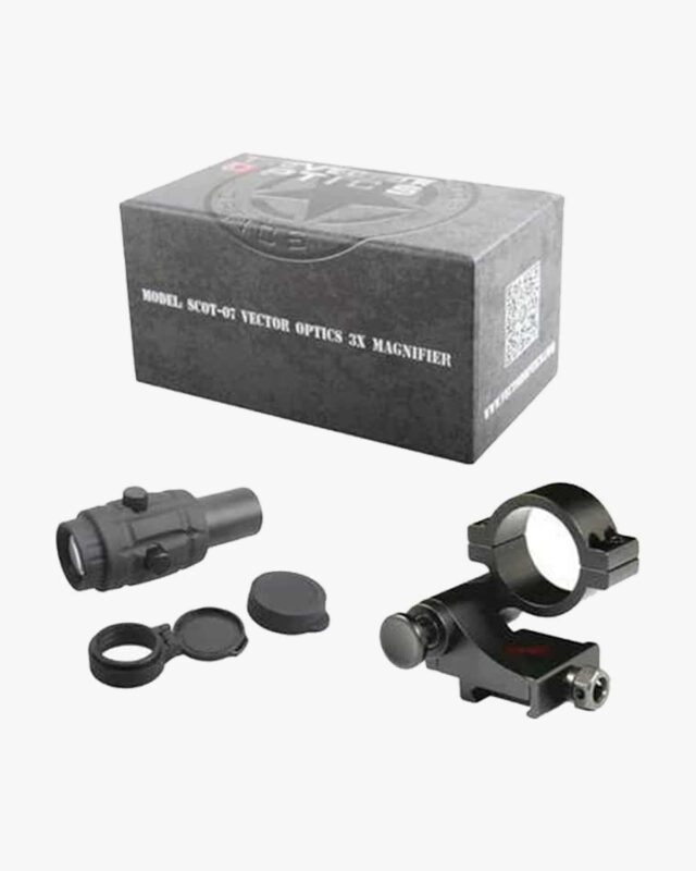 Magnificador Maverick 3x com base basculante lateral - Vector Optics