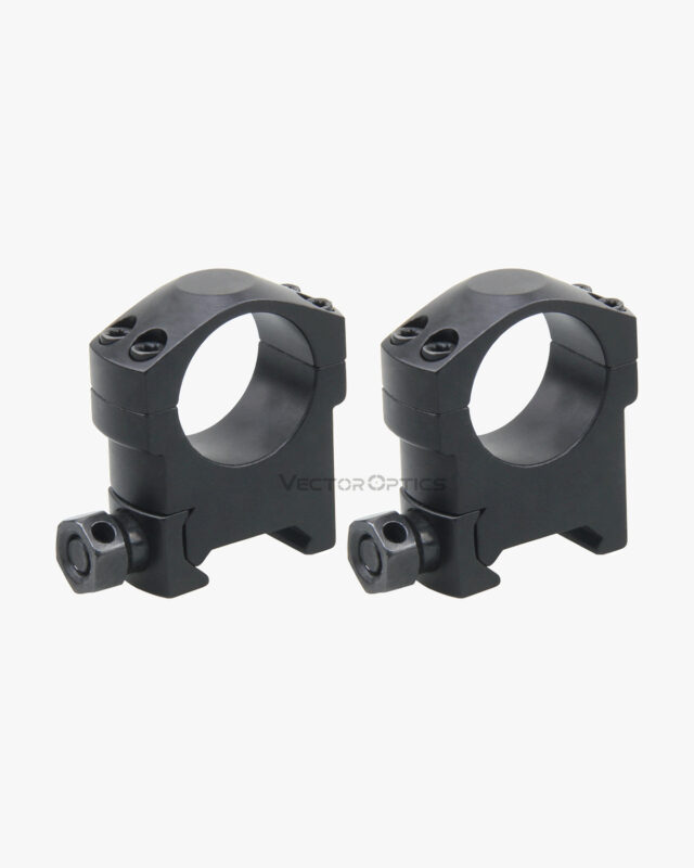 Anéis 25,4 mm perfil médio para Picatinny e Weaver - Vector Optics