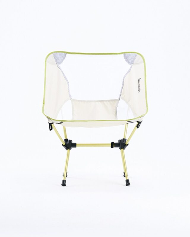 Cadeira Moon Chair Alumínio Picchu Ultraleve Marfim e Verde Limão Hawapi