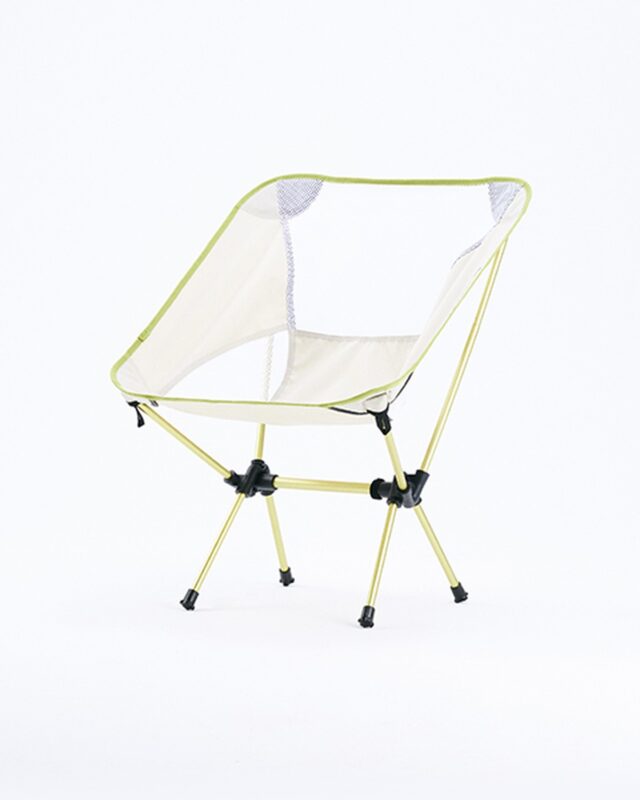 Cadeira Moon Chair Alumínio Picchu Ultraleve Marfim e Verde Limão Hawapi