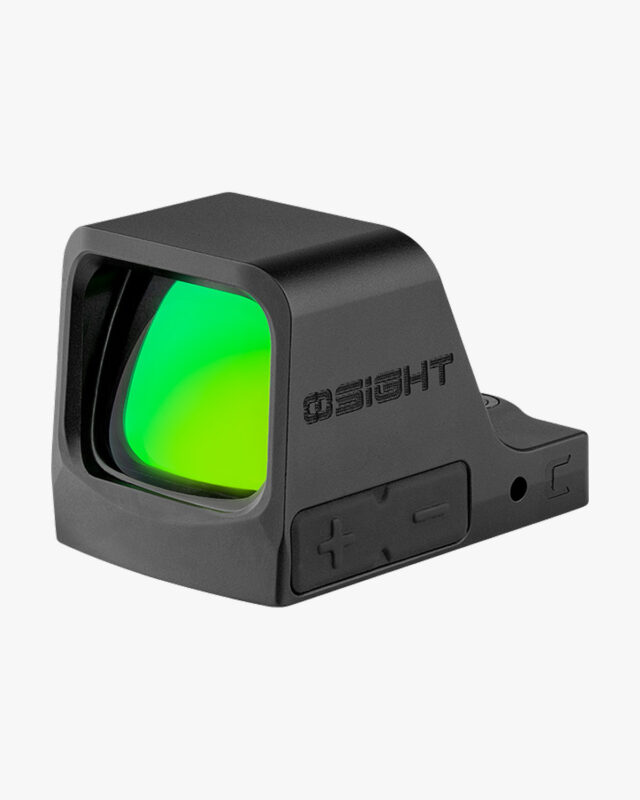 Red dot Osight C GN aberto ponto verde 3 MOA + círculo padrão RMR - Olight